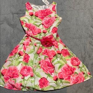 Girls Pink Floral Dress